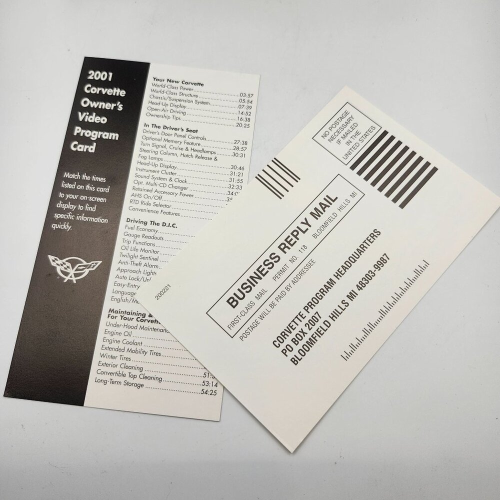 2001 Corvette Owners GM VHS Video Program With Inserts - Picture 6 of 7